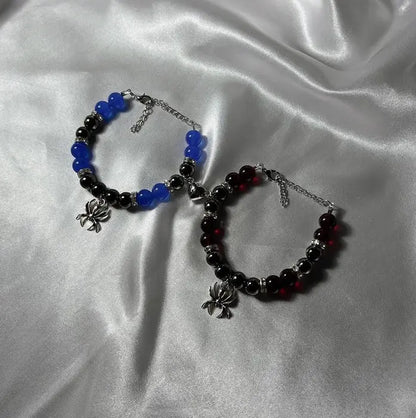 Spiderman matching bracelet (blue & maroon) Accezia
