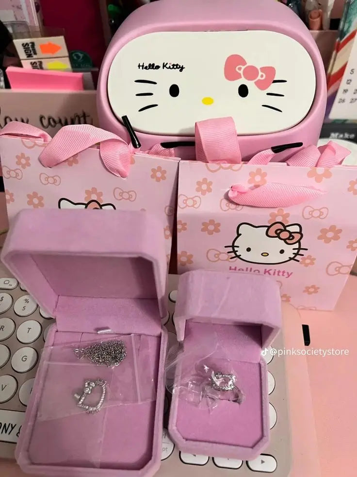 Hello kitty ring x hello kitty pendent Accezia