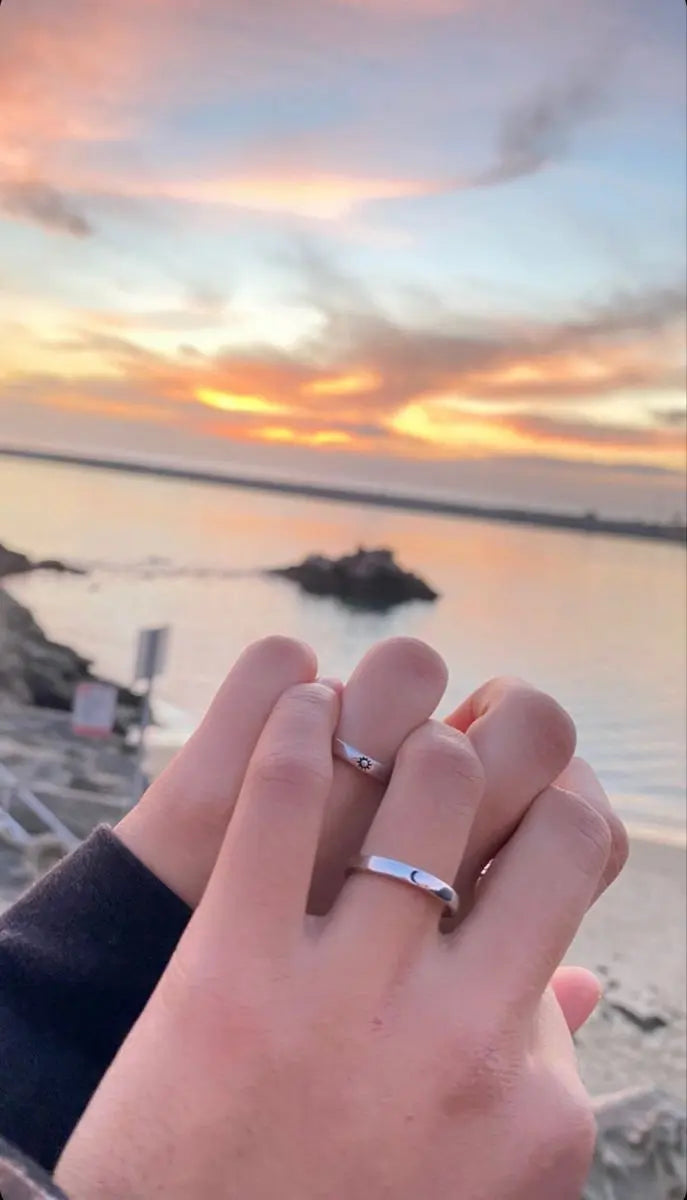 Sun moon matching reel ring Accezia